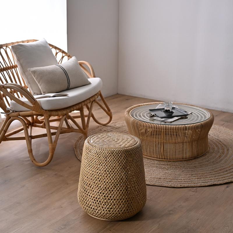 スツール ラタン おしゃれ かわいい ナチュラル 北欧 C447ND 爆買