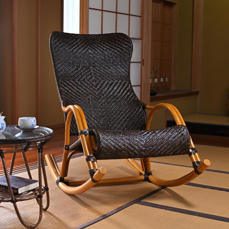 ロッキングチェア 籐の椅子 ラタン おしゃれ 和風 アジアン C100CB