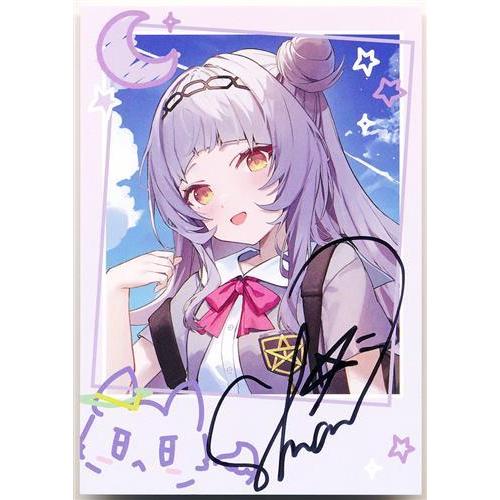 ホロライブ 活動6周年記念 直筆サイン入りチェキ風ブロマイドカード 紫
