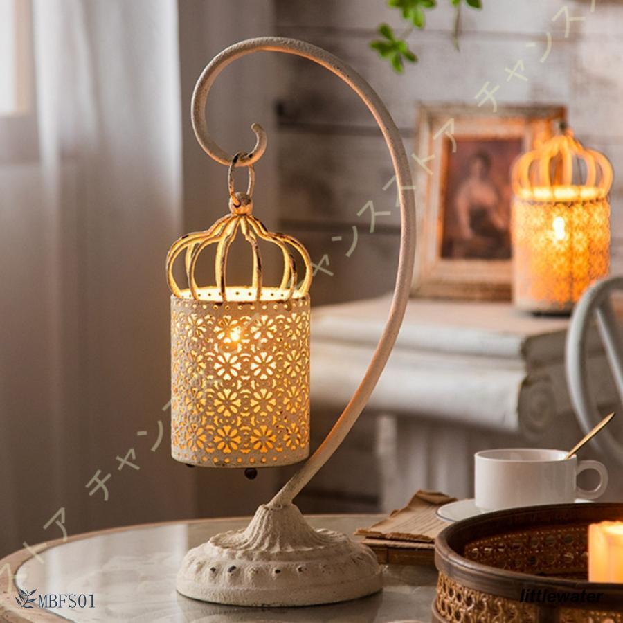 アンティーク金属製キャンドルホルダー2個セット アンティーク金属製