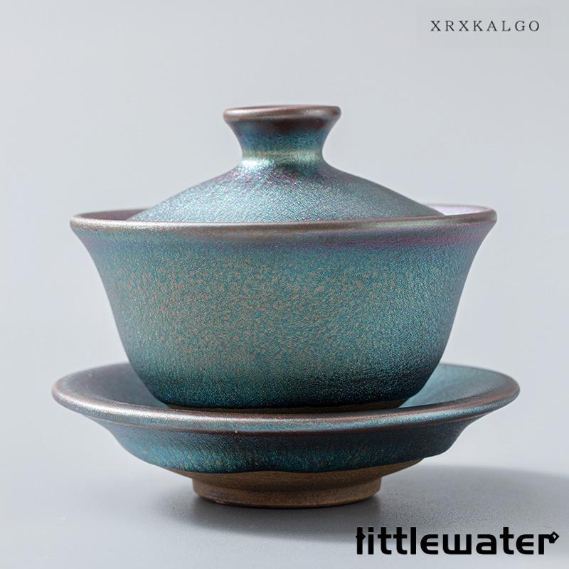 建盞（けんさん） 天目茶碗セット 工夫茶器12点セット 公道杯 曜変茶碗