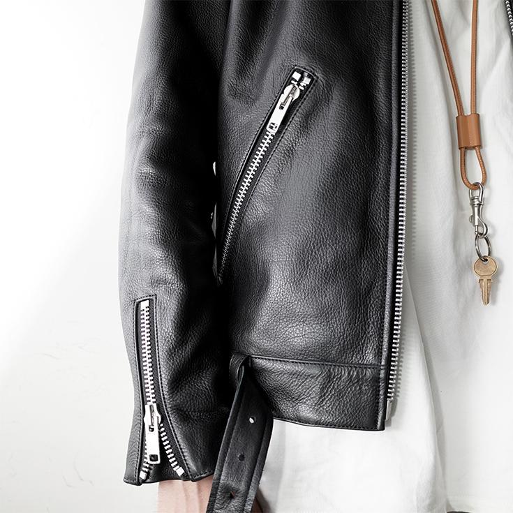 VALLET 本革 シングルライダースジャケット メンズ ヴァレット