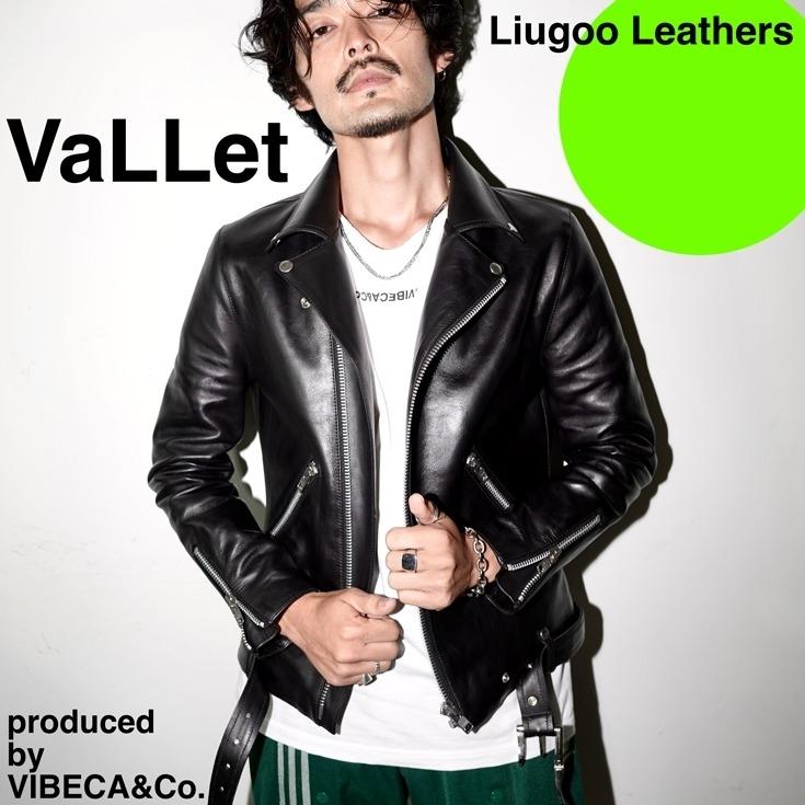 VALLET 本革 ダブルライダースジャケット メンズ ヴァレット