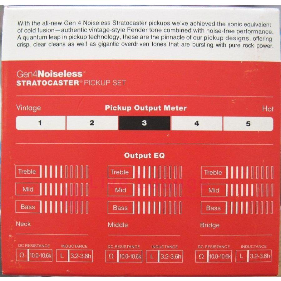 Fender（フェンダー） 送料無料 ◇純正品 Gen 4 Noiseless