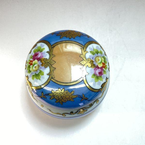 ノリタケ オールドノリタケ ラスター彩 花紋 トリンケットボックス