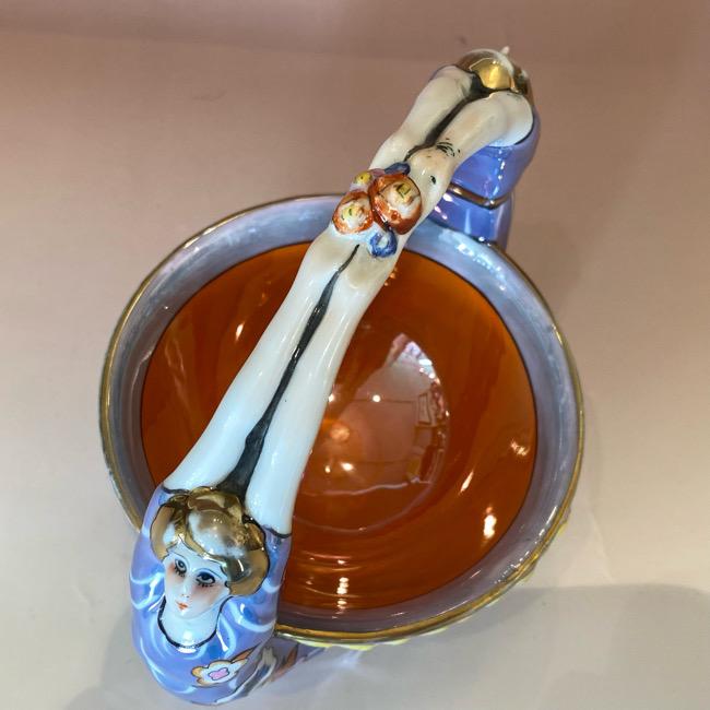 オールドノリタケ デコレディ ラスター彩 小物入れ・ピントレー