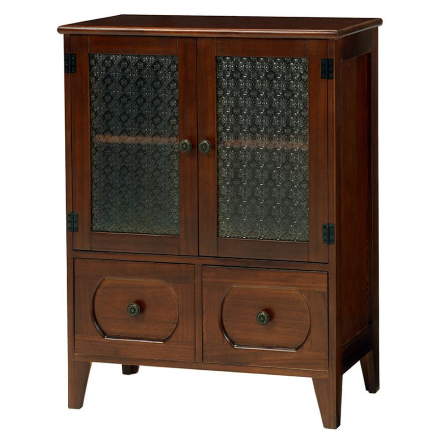 assaji】ガラス扉の木製収納キャビネット アンティーク 楽天市場