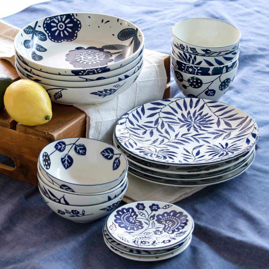 プレート 11.5cm AIKA 硬質陶器 同柄4枚セット （ 食洗機対応 電子