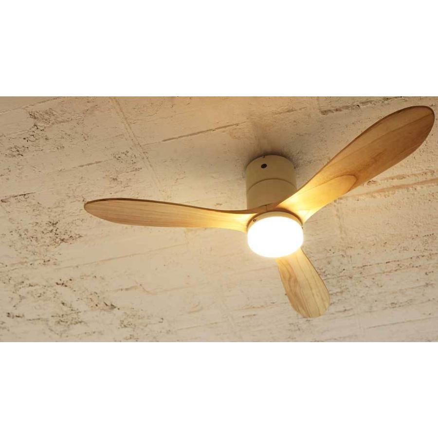 JAVALO ELF シーリングファン ライト LED対応 おしゃれ 木目 (電球色