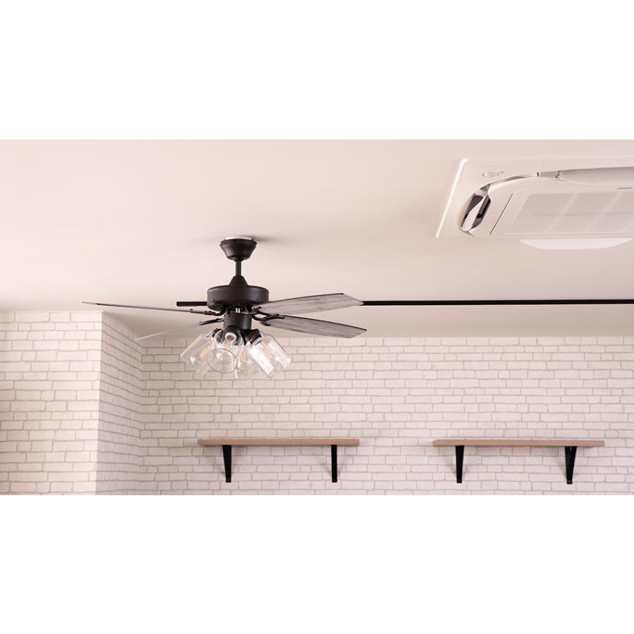 JAVALO ELF シーリングファン ライト LED対応 おしゃれ 木目 リモコン