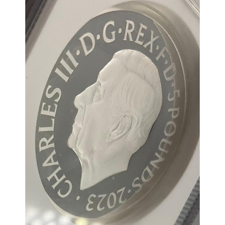 2023年 イギリス ペティションクラウン チャールズ3世 5ポンド 2