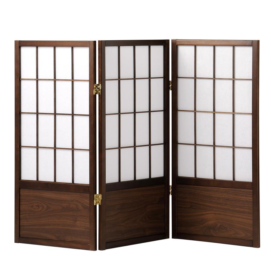 衝立 3連 高さ90 折りたたみ 障子 襖 自立 パーテーション パネル