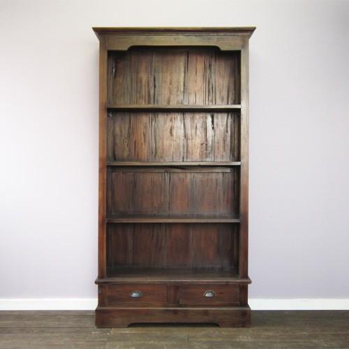 ハイシェルフ 本棚 ブックシェルフ 店舗什器 マホガニー 無垢