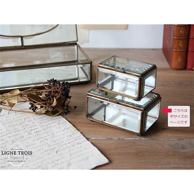 ジュエリーボックス中 アクセサリーケース 収納 小物入れ エッチング