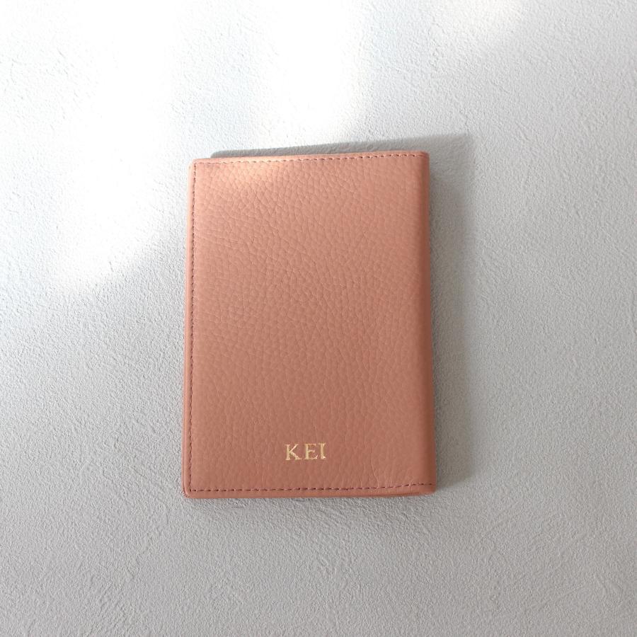 パスポートケース 本革 パスポートカバー 名前入れ イニシャル 刻印