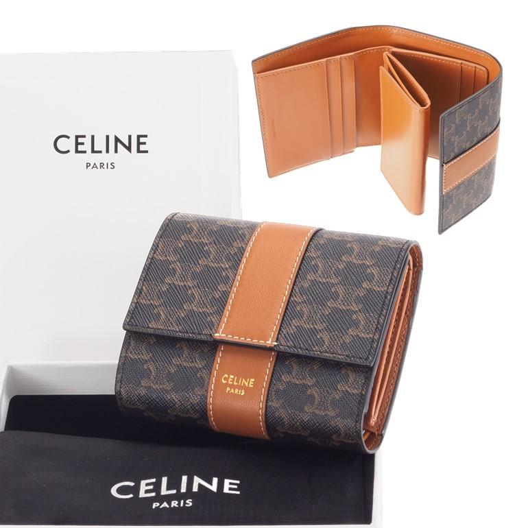 セリーヌ スモールトリフォールドウォレット ◇セリーヌ◇レザー