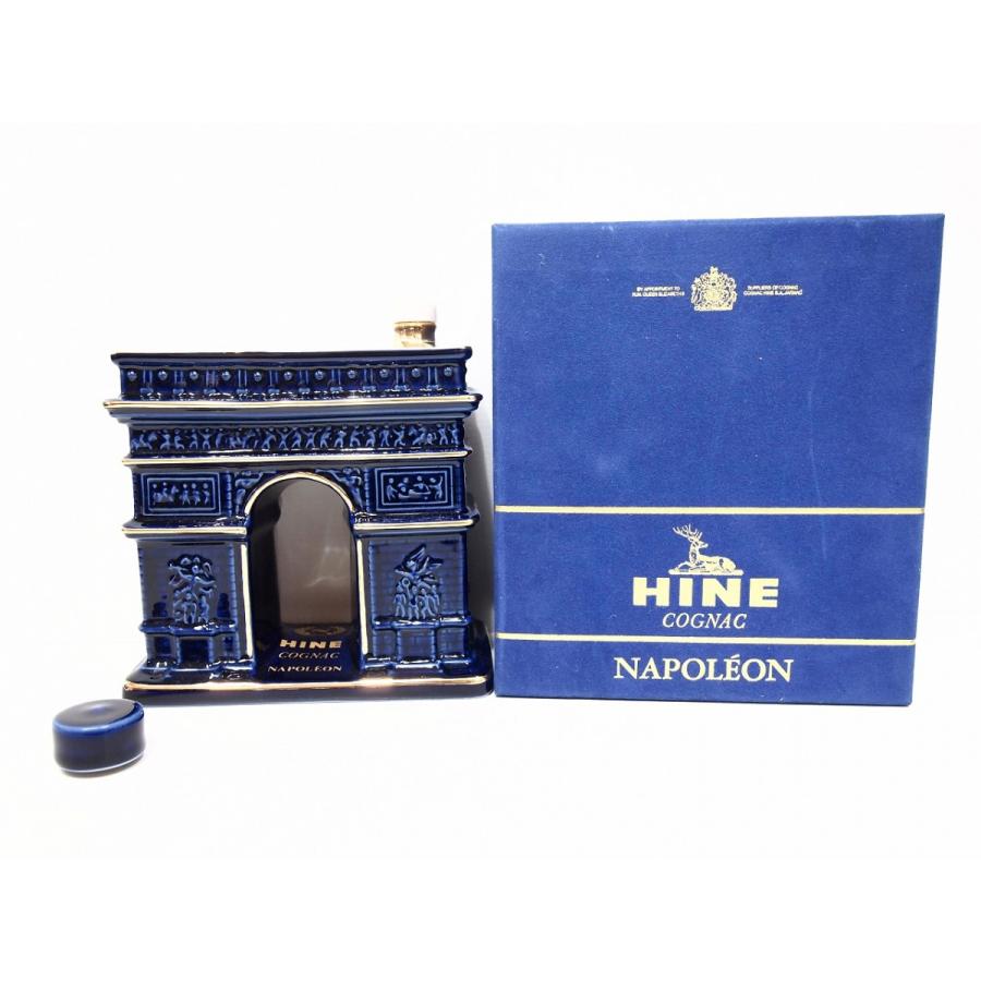 完売御礼/古酒】ハイン コニャック ナポレオン 凱旋門 青 陶器 HINE
