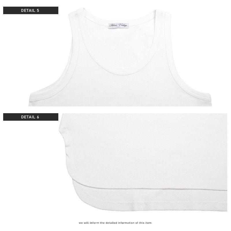 Tシャツ タンクトップ 半袖 メンズ 2点セット 重ね着 ビッグシルエット