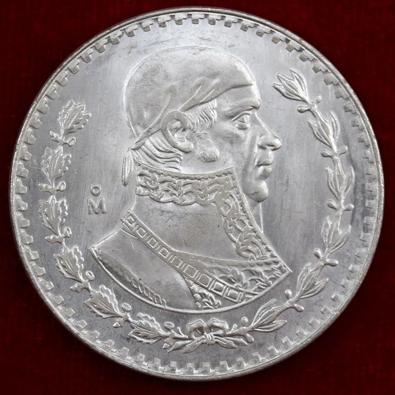 メキシコ 1966年 1ペソ 大型銀貨 独立戦争英雄 ホセ・マリア