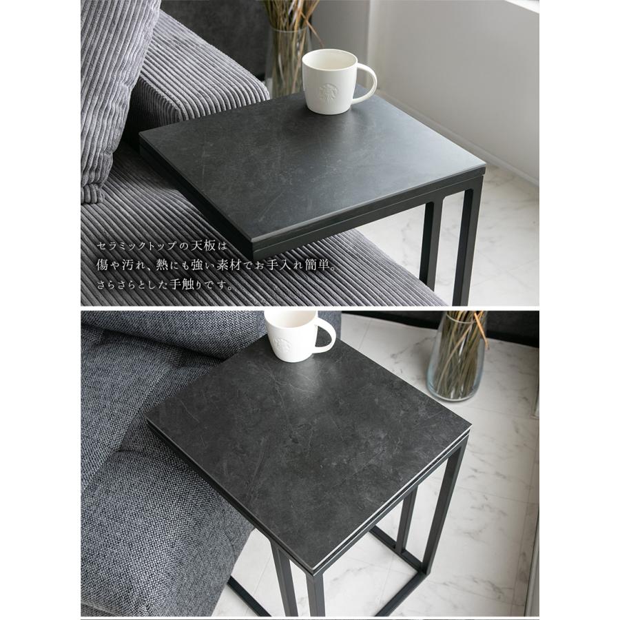 アクタス サイドテーブル オークブラックアイアン アクタス サイド