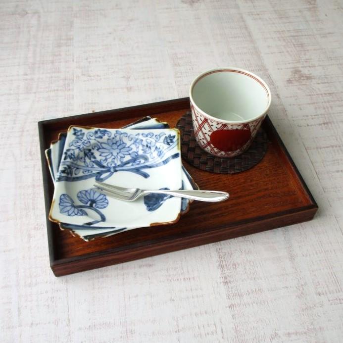 伊万里焼 手書き木瓜皿 H01-11310.