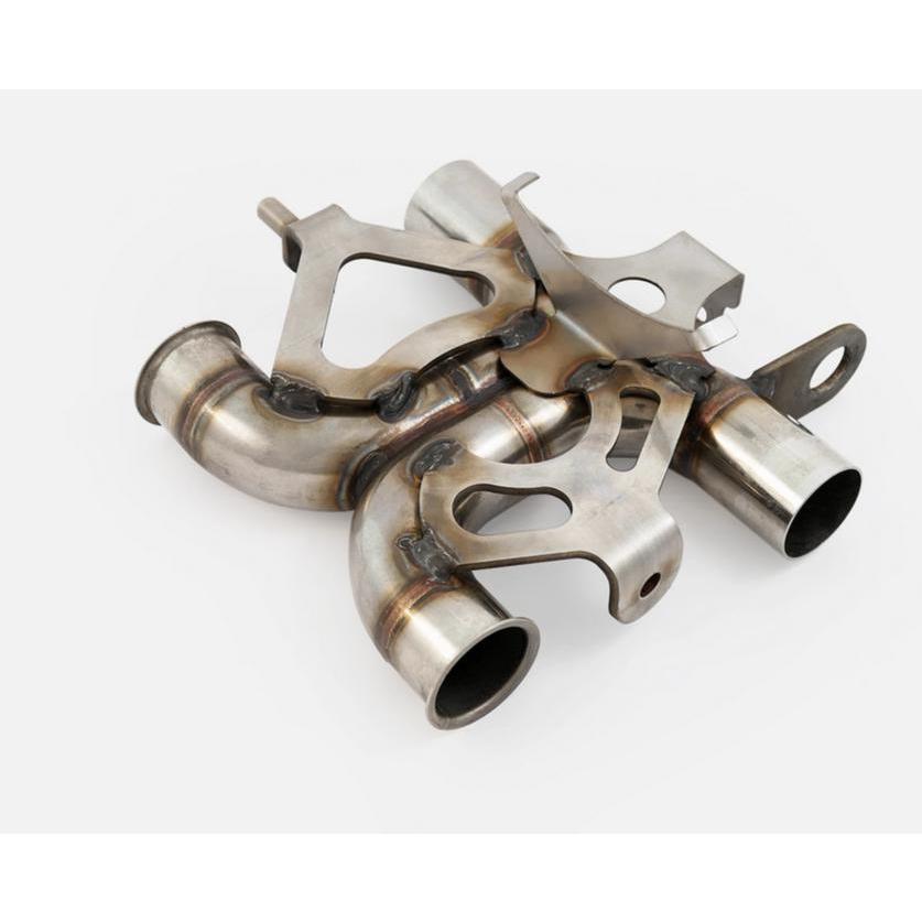 TEC トライアンフ 水冷ツイン Xパイプ 触媒 : モトパーツ バイク