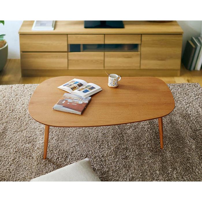 日美 こたつ こたつテーブル テーブル 105cm 120cm 豆型 楕円形