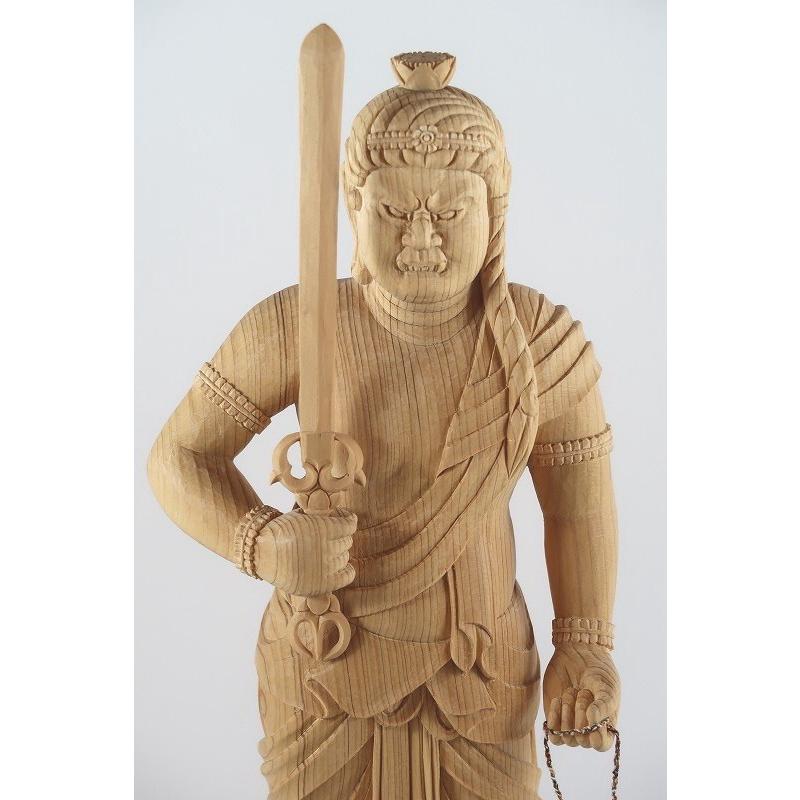 密教】木彫「不動明王立像」 仏像 仏壇 開運 厄除け 除災 : 森彫刻所