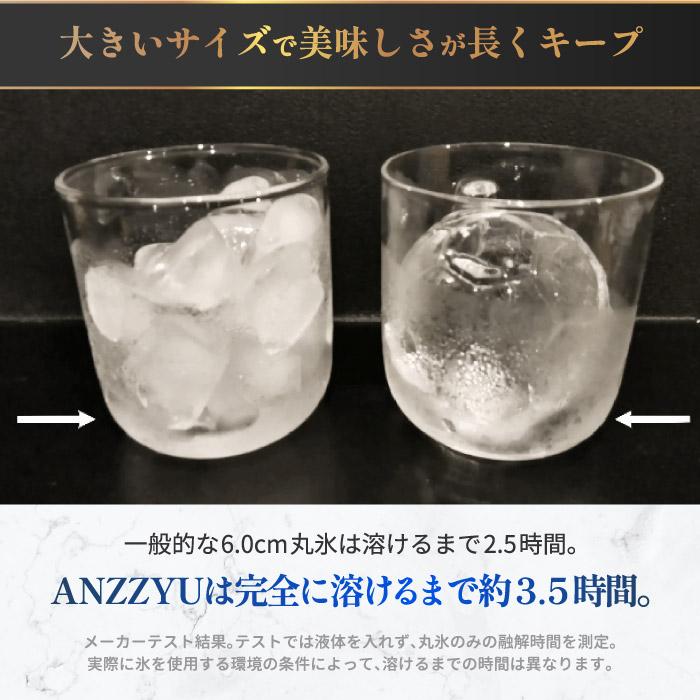 アイスボールメーカー 2個取り ANZZYU 透明氷メーカー 製氷機 製氷器
