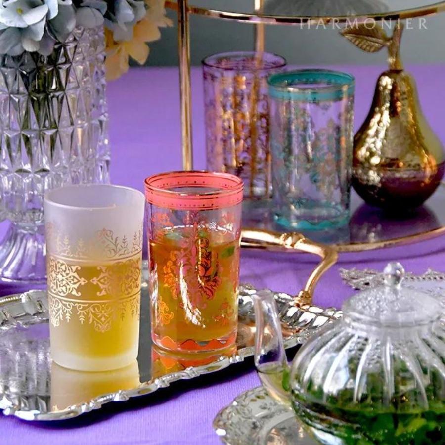 HARMONIER（ハルモニア） シルバートレイ ゴールドハンドル トレー