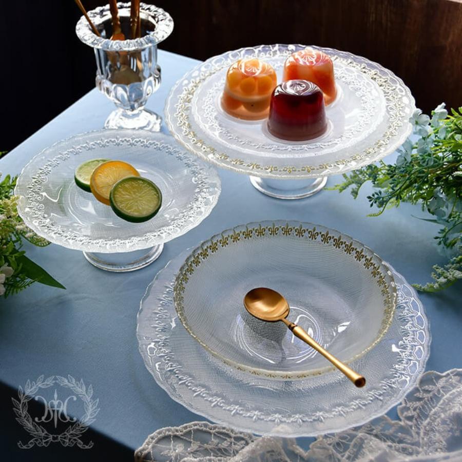 HARMONIER（ハルモニア） 皿 プレート おしゃれ 透明 ガラス ディナー