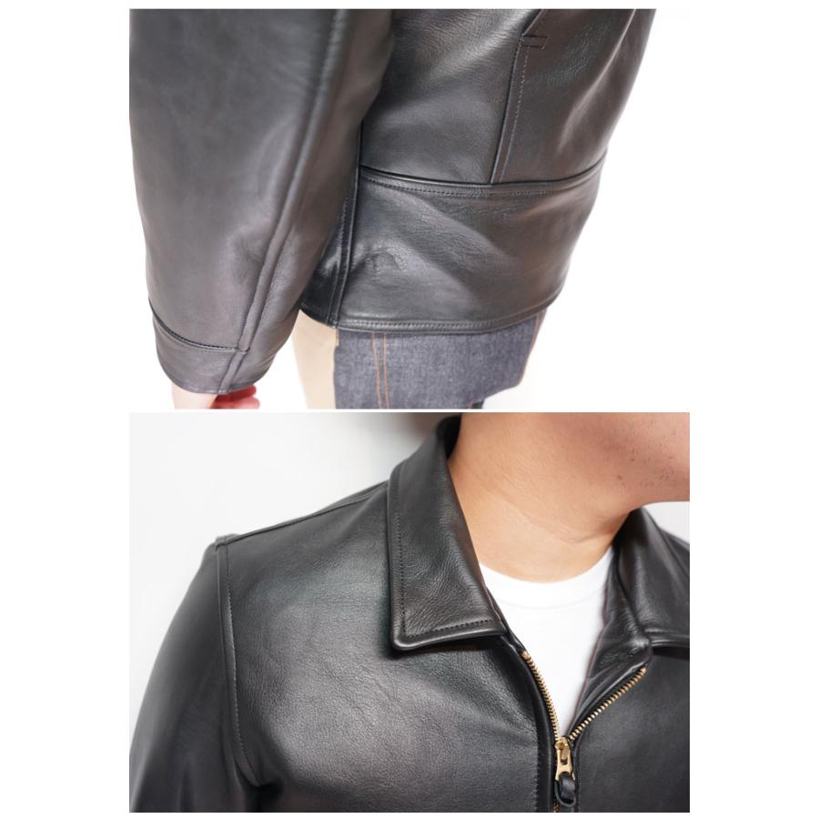 児島ジーンズ KOJIMA GENES レザー ジャケット 日本製 メンズ シングル