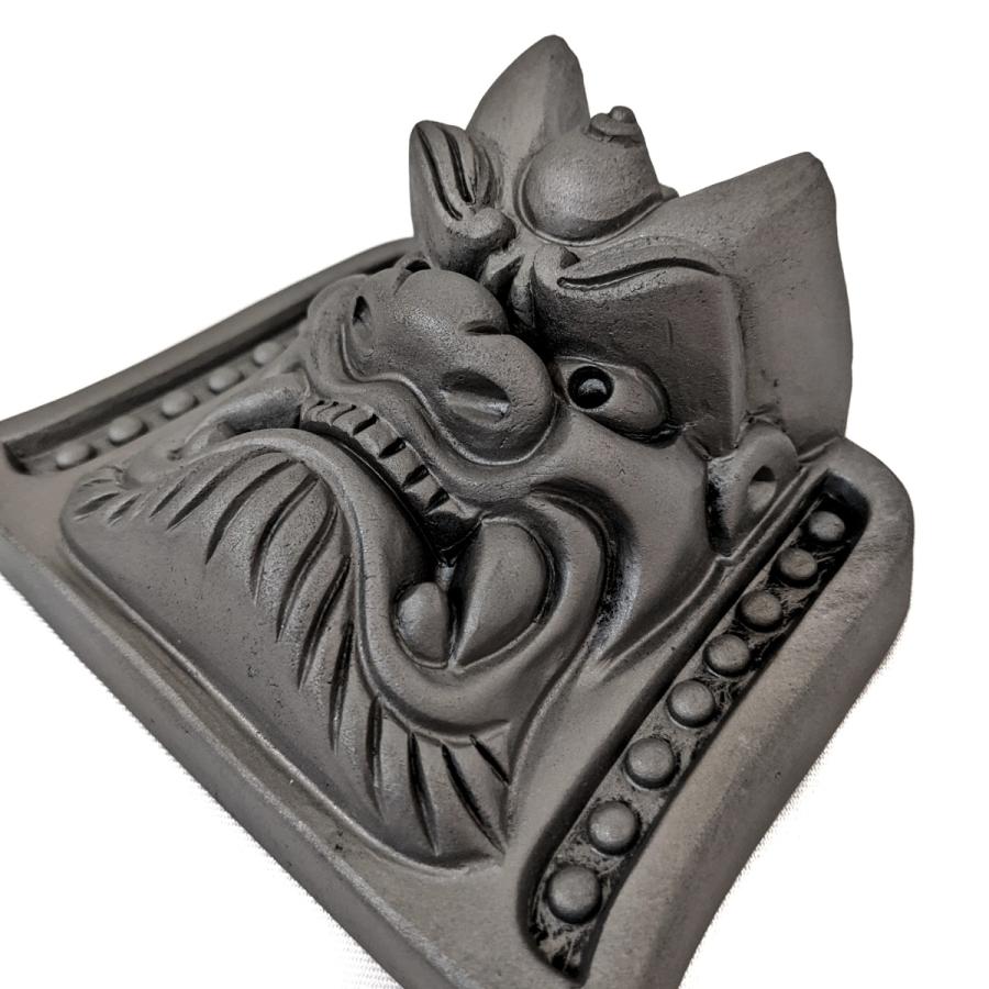 鬼瓦 工芸品 骨董品 魔除け 淡路瓦 雌雄一体 鬼瓦 工芸品 骨董品 魔