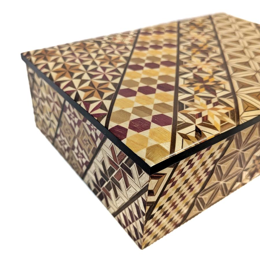 箱根寄木細工 7寸小物入れ 小寄木 アクセサリーボックス : MA by So