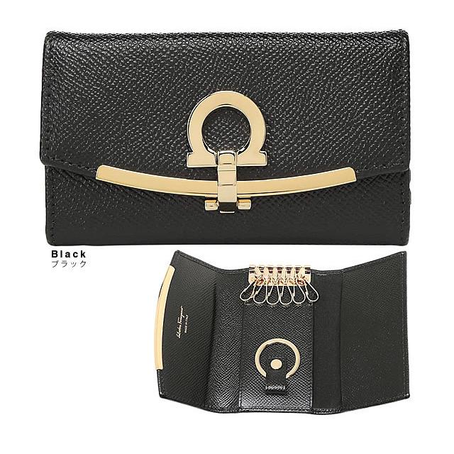 FERRAGAMO（フェラガモ） ガンチーニ キーケース 6連 キーリング付き