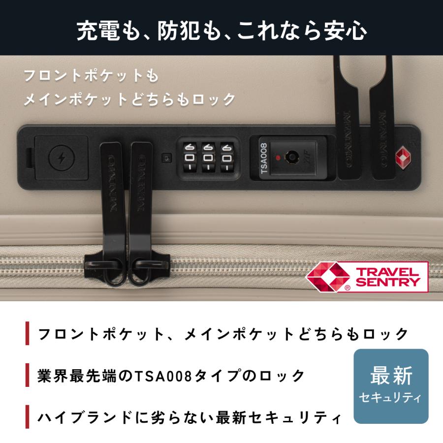 MAIMO フロントオープン 拡張機能 スーツケース 機内持ち込み Sサイズ
