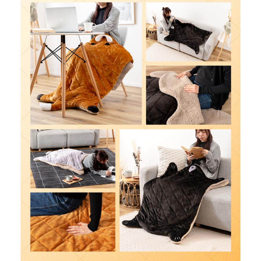 東谷 サンドクッション 動物 袋状 あたたかい ブランケット ひざ掛け