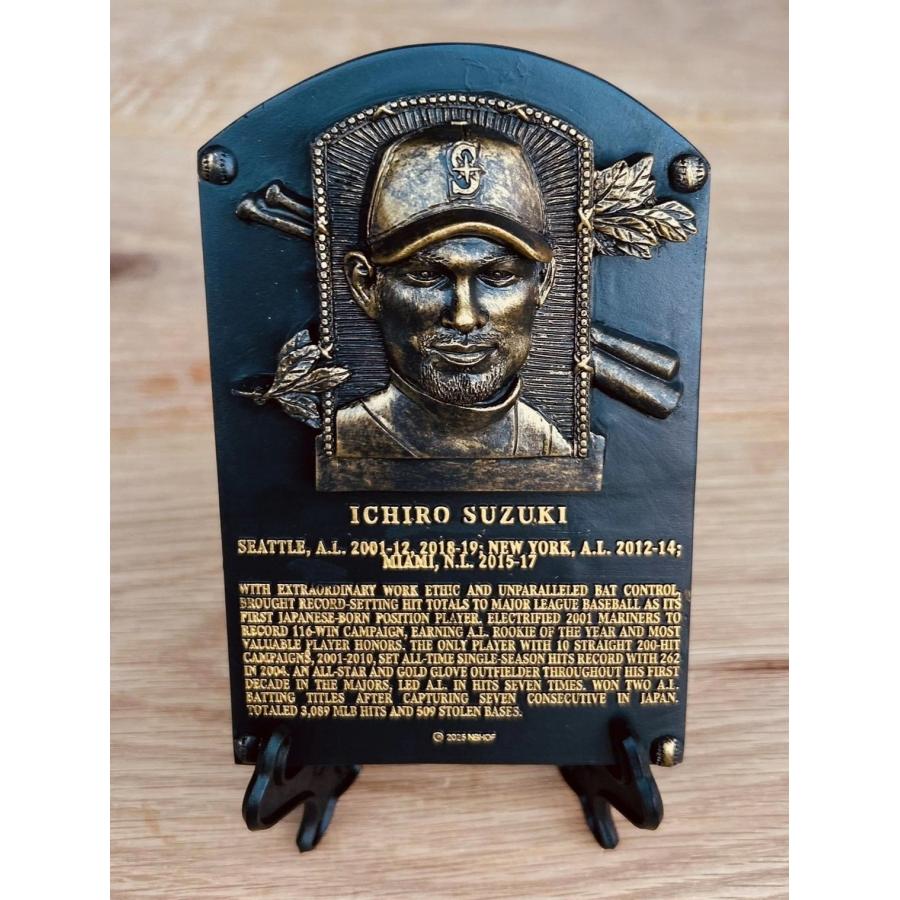 8/10球場限定 シアトルマリナーズ イチロー 野球殿堂 プラーク 盾 未