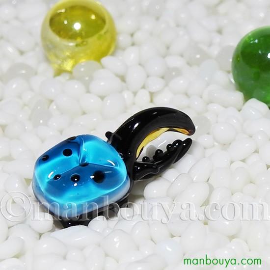 昆虫 カブトムシ 雑貨 ガラス細工 ミニチュア グラススクエア プチ