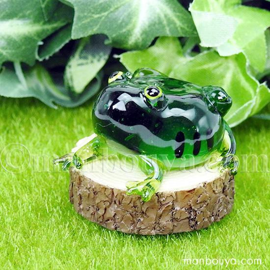 リアル カエル グッズ 置物 ガラス細工 ミニチュア 雑貨