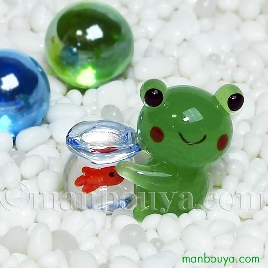 カエル グッズ 置物 ガラス細工 ミニチュア 雑貨 フォーカート かえる