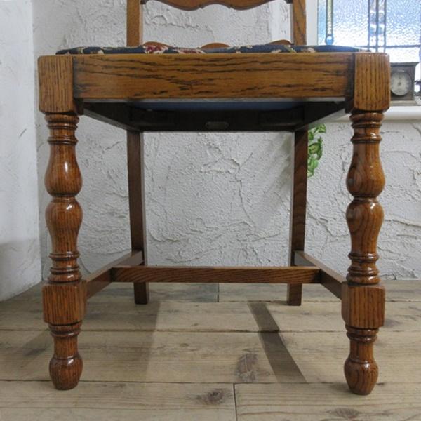 イギリス アンティーク 家具 ダイニングチェア ラダーバック 椅子 イス