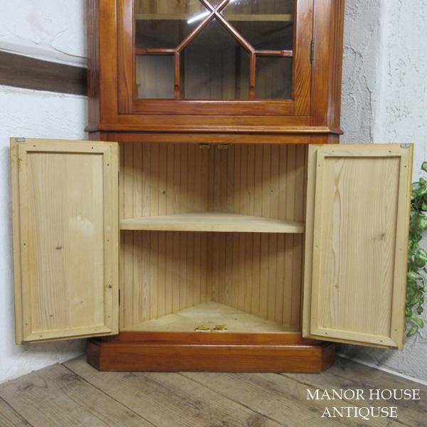 イギリス アンティーク 家具 イタリア製 コーナーキャビネット 飾り棚