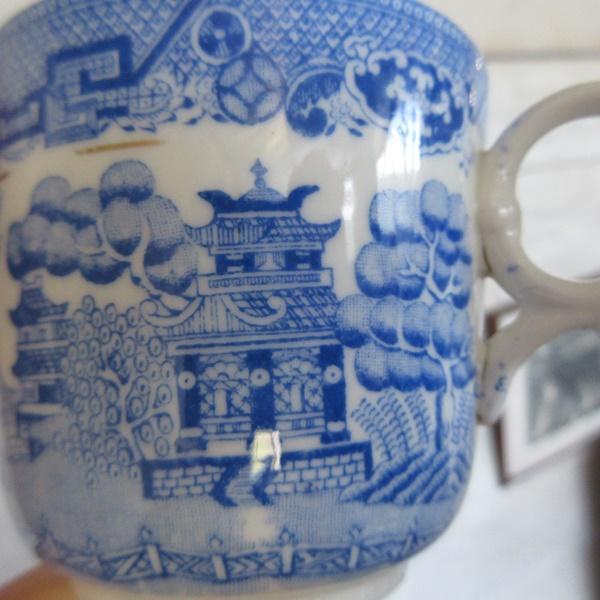 イギリス ブルーウィロー ブルーアンドホワイト カップアンドソーサー