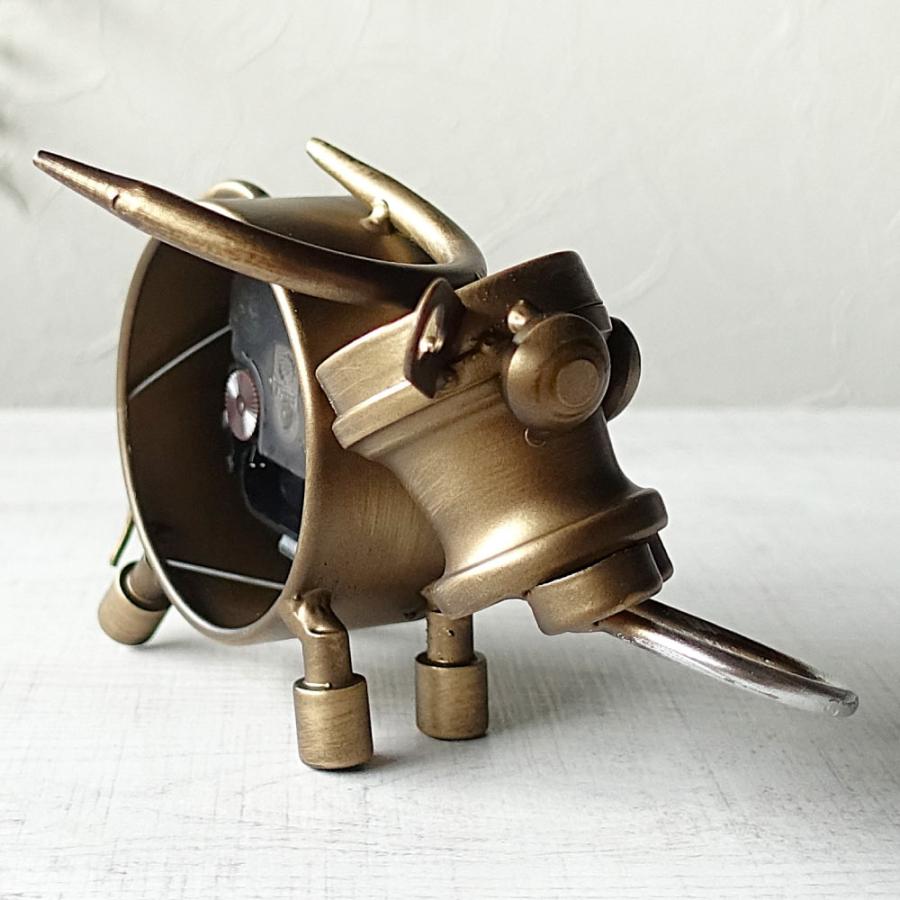 置き時計 男前ビンテージ 牛 うし おしゃれ インテリアクロック 雑貨