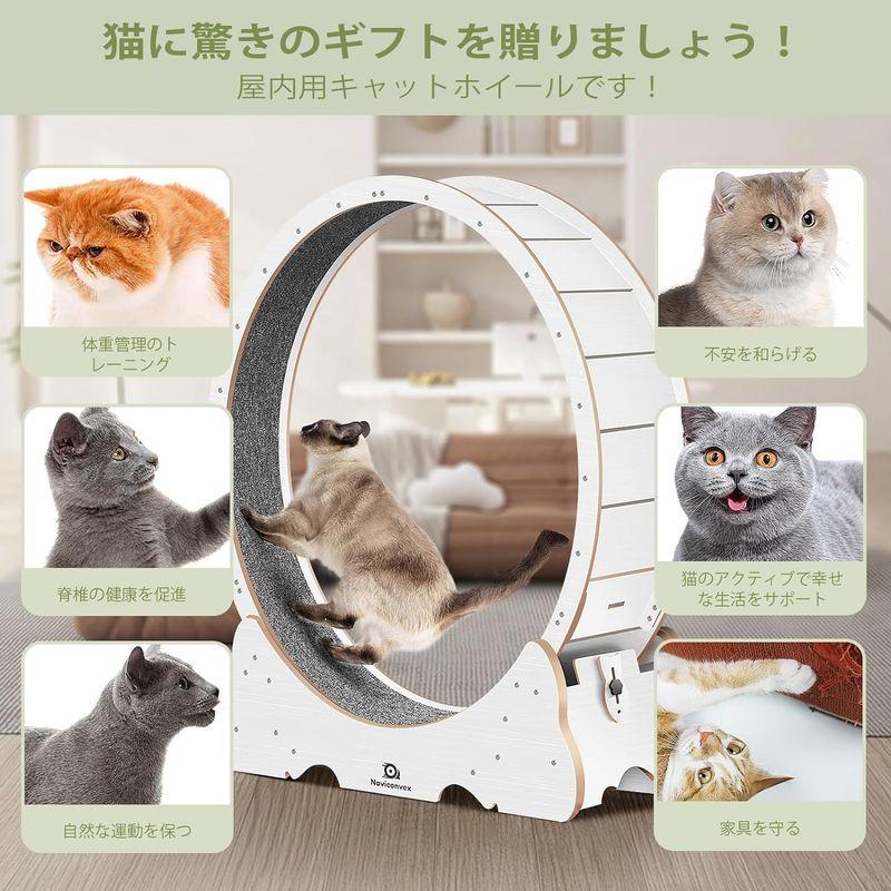Naviconvex キャットホイール 猫 回し車 室内飼い猫の運動不足解消のために