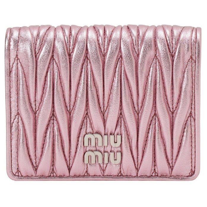 miu miu（ミュウミュウ） 財布 MIUMIU MIU 二つ折り財布 折り畳み