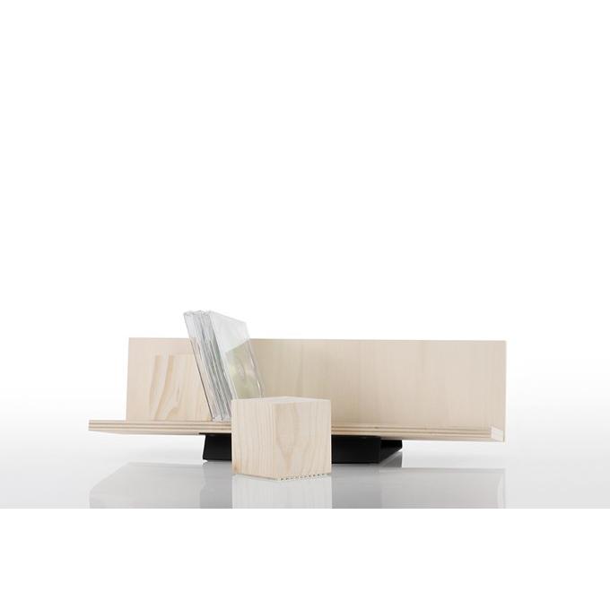 CDラック 大容量 ディスプレイCDスタンド 卓上収納 木製 : 本棚 壁面