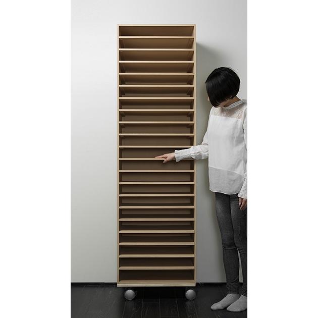 ファイルワゴン ファイルボックス 書類収納木製 A3 図面棚 トレー