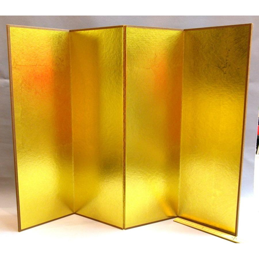 メール便可 四曲金屏風 高さ 30cm : マリヤ手芸店ヤフーショップ